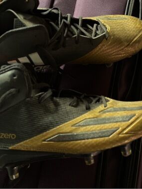 adidas Black and Gold Soccer Cleats